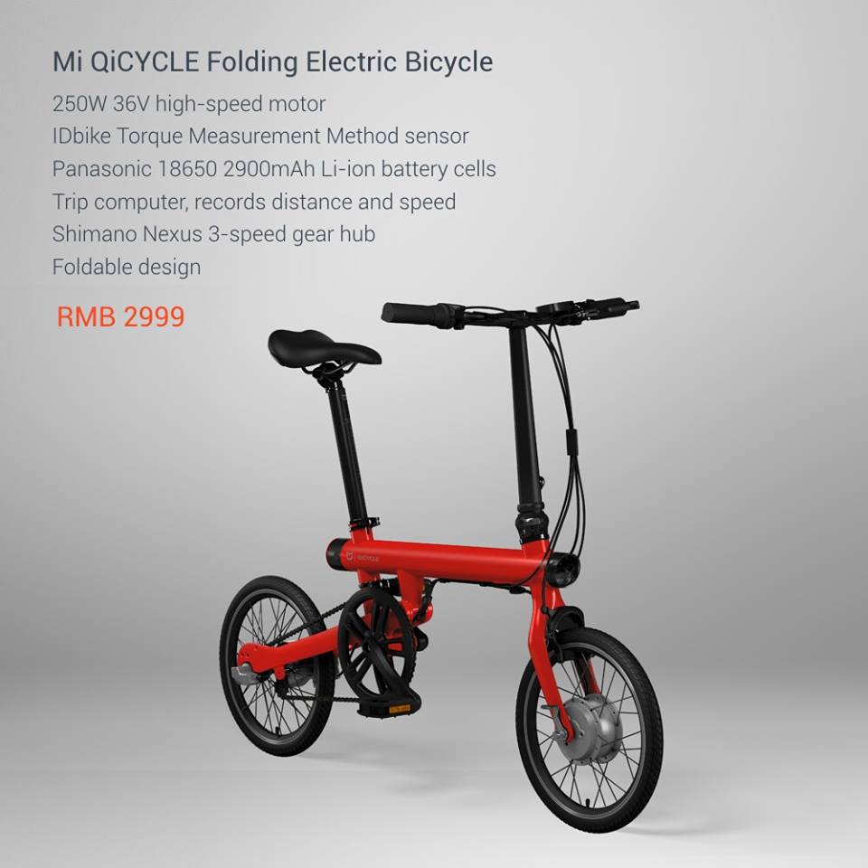 xiaomi foldable electric bike